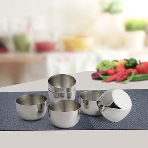 6 PCS Majestic <b>Small</b> Stainless Steel <b>Bowls</b> - Product Image 1
