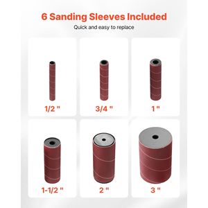 Fresatrice a mandrino oscillante 2400 RPM da banco, 6 attacchi (da 1/2 a 3 pollici), corsa 5/8 pollici, piano di lavoro in ghisa 15,6 x 11,6 pollici - Product Image 5