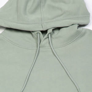 Sweat à capuche personnalisable 100 % coton biologique en tissu éponge, respirant, imperméable, séchage rapide, anti-plis, avec logo brodé sur le devant, tricoté pour homme - Product Image 5