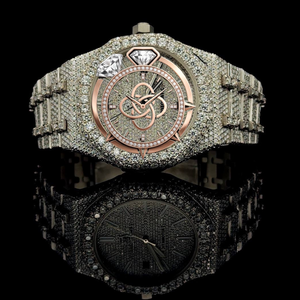 Premium Luxury Moissanite <b>Diamond</b> Bracelet <b>Watch</b> Men Full Stone Setting <b>Watch</b> - Product Image 1