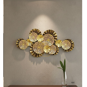 Home Decor Wall <b>Arts</b> Decoration <b>Clocks</b> for Living Room Luxury Plant Decorative Modern Metal Wall <b>Clock</b> - Product Image 6