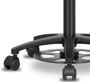 Tabouret dentaire de style industriel réglable en hauteur avec roulettes - Product Image 5