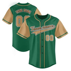 Último Diseño de Camiseta de Béisbol para Hombre, Precio Económico, Color Sólido, Talla Personalizada, Camiseta de Béisbol Sublimada - Product Image 4