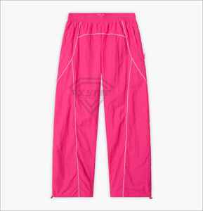 Conjunto Deportivo Premium Rosa para Hombre, Chaqueta Cortavientos Personalizada con Diseño de Ribetes, Pantalones Jogger, Fabricante de Ropa OEM, Venta al Por Mayor - Product Image 6