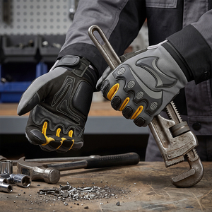 Guantes de Mecánico de Cuero Reforzado de Primera Calidad, Resistentes al Fuego, Anti-Impacto, Protección de Seguridad Industrial para las Manos - Product Image 5
