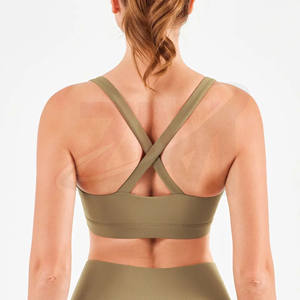 Conjunto Deportivo para Mujer, Yoga, Cintura Alta, Secado Rápido, Transpirable, Sin Costuras, Color Sólido, Bra y Leggings, Venta al Por Mayor, Marca Personalizada - Product Image 2