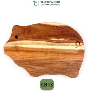 Planche à découper en bois de forme personnalisée, motif rayé, écologique, non toxique, antibactérienne, passe au lave-vaisselle, en provenance du Vietnam - Product Image 1