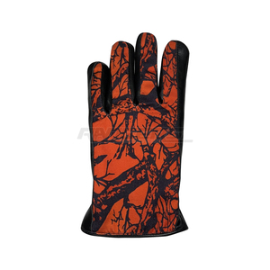 Custom Leather <b>Gloves</b> Orange Tree Camo New Arrival Fashionable Sports Warm Winter Outdoor <b>Gloves</b> for Men Women - Product Image 2