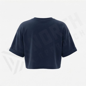 T-shirt court unisexe personnalisé couleur unie, taille haute, manches courtes, respirant, séchage rapide, coton, été, écologique - Product Image 2