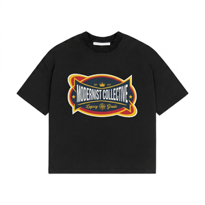 oversize t shirt premium cotton white graphic rodeo hills palm car print custom 100% cotton T-shirt for men loose fit printed - Product Image 4