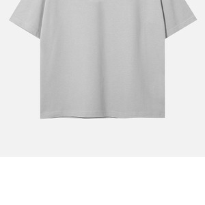 Custom 240g Oversized Solid Anti-Wrinkle Knitted 100% Cotton Short Sleeve Vintage Stone Washed Plus Size <b>T</b>-shirts Men - Product Image 4