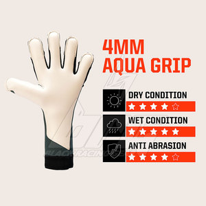 Gants de gardien de but professionnels Finger Save, gants de gardien de but de football personnalisés, paume en latex allemand haute adhérence, football sur mesure - Product Image 3