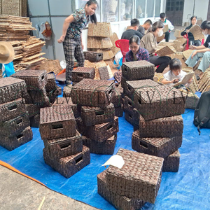 Panier cadeau en jonc de mer naturel en gros avec poignée pour Pâques et Noël, paniers cadeaux en vrac à prix avantageux du Vietnam - Product Image 5