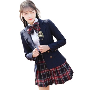 Uniforme escolar japonés con suéter primavera otoño suéter de punto estilo universitario JK uniforme cárdigan estudiante niñas Cosplay - Product Image 1