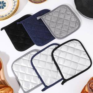 Pince de cuisine en néoprène de coton avec poche, gant matelassé imprimé résistant à la chaleur et antidérapant pour la cuisson, la pâtisserie et le barbecue - Product Image 5