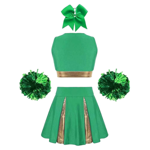 Factory Direct Custom Cheerleading Uniforms Comfortable Stretchable Girls Professional Team Sportswear Sets - Product Image 2