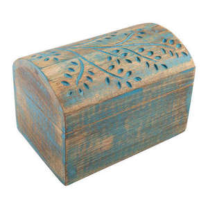 Caja de Madera Tallada a Mano, Caja de Madera Maciza de Mango, Caja de Joyería de Madera para Regalos, Venta al por Mayor de Fábrica al Mejor Precio, Caja de Regalo de Madera - Product Image 5