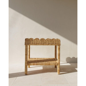 Mesa auxiliar de ratán Vieira para muebles de sala de estar - Product Image 4