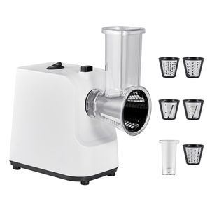Rallador de Queso Eléctrico de 200W, Cortador de Verduras y Ensaladas con 5 Accesorios para Frutas y Picador de Ensaladas - Product Image 1