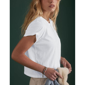 T-shirt court d'été pour femme, séchage rapide, style urbain, imprimé tendance, personnalisable, fournisseur OEM en gros - Product Image 5