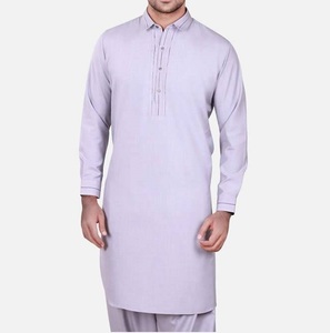 Costume formel modeste pour homme, Shalwar Kameez, Kurta Punjabi pour mariage et fête, en tissu viscose, anti-humidité, protection solaire, infroissable - Product Image 6