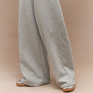 New Arrival Wholesale Double Layer Sweatpants <b>Trousers</b> Heavyweight Oversized Baggy Cotton Pants - Product Image 3