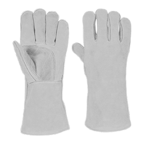 Gants de soudage en cuir de vachette pleine fleur haute performance, résistants à l'abrasion, pour barbecue et usage quotidien, protection du pouce et de la paume - Product Image 6