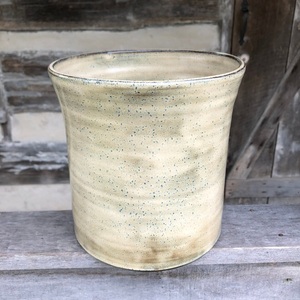 Handcrafted Stoneware <b>Utensil</b> <b>Holder</b> Ocean Glaze Finish Heavy Gauge Heat Safe Wide Mouth <b>Kitchen</b> Countertop Storage Organizer - Product Image 2