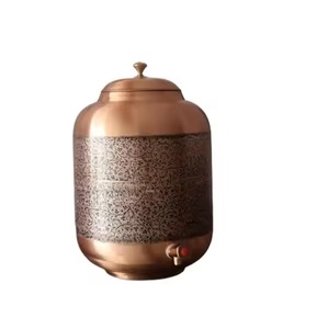 Modern <b>Copper</b> Water Dispenser Water Storage Holder with Tap Ideal for Kitchen Dining <b>Table</b> Office and Hospitality Use - Product Image 5