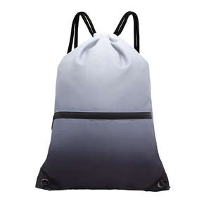 Sac à dos à cordon en polyester OEM 2026, sacs à cordon réfléchissants en gros, sacs à cordon pour femmes et hommes - Product Image 1