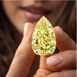 Diamant SHRAMAN, taille poire, 0,51 ct/pièce, clarté VS1, solitaire, CVD, diamant de laboratoire, jaune intense fantaisie, diamant non monté pour la fabrication de bijoux - Product Image 3