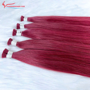 100% Vietnamese Human <b>Hair</b> Straight Bulk <b>Hair</b> <b>Extensions</b> Hot Color Bulk <b>Hair</b> for <b>Braiding</b> Ready To Ship Hot Supplier - Product Image 1