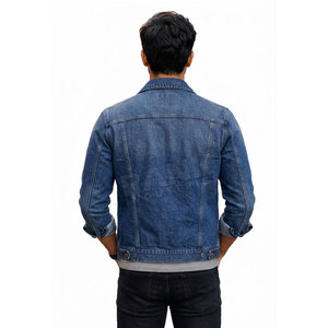 Chaquetas de Mezclilla para Hombre de Alta Calidad 100%, Chaqueta de Invierno con Cuello Camisero Personalizado, Diseño al Precio Más Bajo - Product Image 2