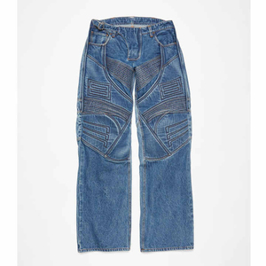 Jeans para Hombre de Alta Calidad, Fabricantes Personalizados, Corte Holgado, Estilo Biker, Pantalones Cargo, Jeans Anchos, Servicio OEM - Product Image 3