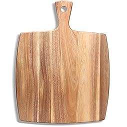 Grandes planches à découper en bois robustes, parfaites pour trancher les légumes, les fruits, la viande, le pain, le fromage, en bois naturel solide. - Product Image 6