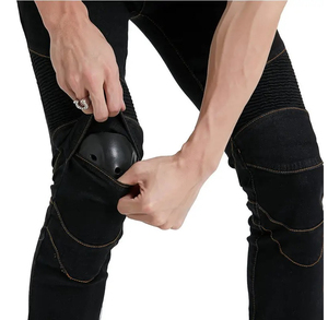 Best-selling fall-resistant Biker Pants With Cover Off-<b>road</b> Standard Protective Gear Motorcycle Riding Jeans OEM Service - Product Image 6