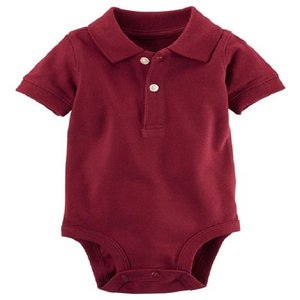 Vêtements pour bébés Nouveau-né Garçons Filles Combinaison Onesie Polo à Manches Courtes Col Rabattu 100% Coton Barboteuse pour Bébé Garçon à Vendre - Product Image 2