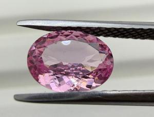 Pierre précieuse naturelle Spinelle, pierre brute, bijou, coupe ovale, facettée, rose, 1,78 carats, cadeau pour collectionneur - Product Image 5