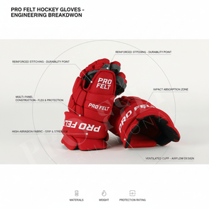 Gants de hockey sur glace en gros à prix abordable – Équipement de protection durable pour joueurs adultes et jeunes – Gants en maille polyester pour main gauche et droite - Product Image 2