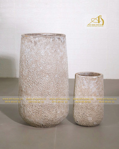 Pot de fleur rond en céramique antique pour plantation intérieure et décoration de jardin Mini paysages Pépinières Design AQ097H85WH - Product Image 1