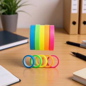 Nastro adesivo fluorescente ILAN 6mm x 5m 5pz per marcatura e organizzazione - Product Image 2