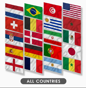 90*150cm Football Fan Gear Flags of 2026 World Cup Countries Flags of 24 Countries Props for Fans Large Size National Flag - Product Image 1