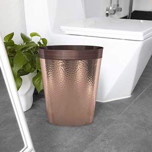 Stainless Steel Wastebasket Durable Garbage Container Bin for Bathroom <b>Kitchen</b> Bedroom Home Office - Product Image 2