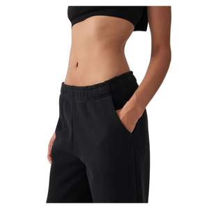 Pantalones de chándal de invierno para mujer con encaje, de pierna ancha, cintura media, ajuste regular, estilo lounge, casual, streetwear, OEM al por mayor - Product Image 4