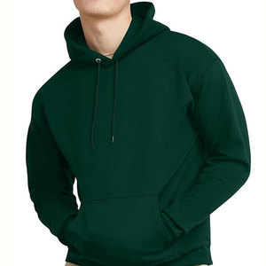 Sudadera con Capucha para Hombre, Color Verde Oliva, Corte Regular, Tejido de Felpa, Color Sólido, Informal, Ecológica, 100% Algodón, Ropa de Invierno - Product Image 3