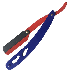 Navaja de Afeitar Profesional de Acero Inoxidable con Hoja Recta, Navaja de Afeitar Plegable Reutilizable para Hombres, Logotipo Personalizado OEM - Product Image 2