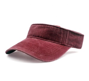 Casquette de soleil personnalisée avec logo, couleur unie délavée à l'acide, pour sports, pêche, cyclisme, fêtes, voyages, usage décontracté - Product Image 1