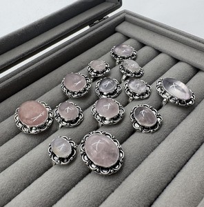 Natural Rose Quartz <b>Ring</b> Handmade Gemstone <b>Ring</b> Trendy Designer Luxury Quartz <b>Ring</b> Statement Gemstone <b>Ring</b> - Product Image 2