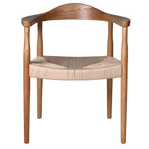 Silla de Comedor Moderna de Madera de Teca Sólida y Ratán – Fabricante de Muebles Duraderos Hechos a Mano para Restaurantes, Cafés y Hoteles - Product Image 4