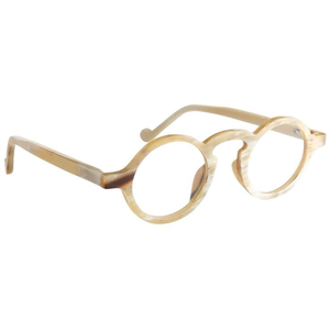 Montures de lunettes artisanales en corne de buffle, fabriquées à partir de plaques de corne aux couleurs naturelles, par HF Crafts - Product Image 2